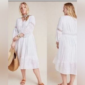 Linen button down dress
